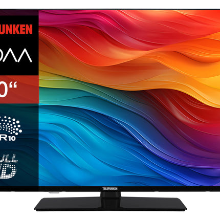 Telefunken TV 40-tolline nutiteler VIDAA XF40VP750M - Full HD-teler, HDR-teler integreeritud kolmekordse tuuneriga, LED-teler must