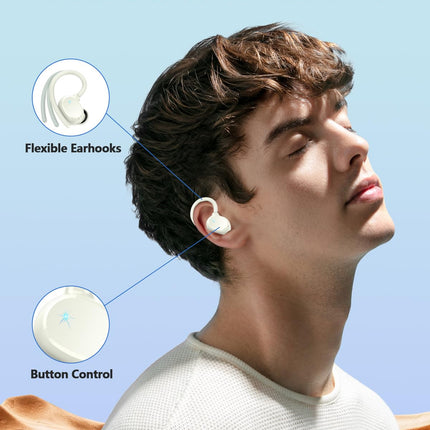 Bluetooth-kõrvaklapid spordile, 2025. aasta kõrvasisesed kõrvaklapid, juhtmevabad Bluetooth 5.3 HD-mikrofoniga, suurepärane heli, 128 tundi mänguaega, mugav sobivus, kahekordne LED-ekraan, IP7 veekindlad kõrvaklapid kõrvakonksuga