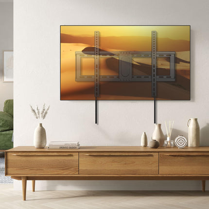 XINLEI teleri seinakinnitus 37–82-tollistele lame- ja kumeratele LED/LCD/OLED-teleritele kuni 60 kg, kallutatav telerikinnitus, max VESA 600x400 mm, universaalne ühilduvus