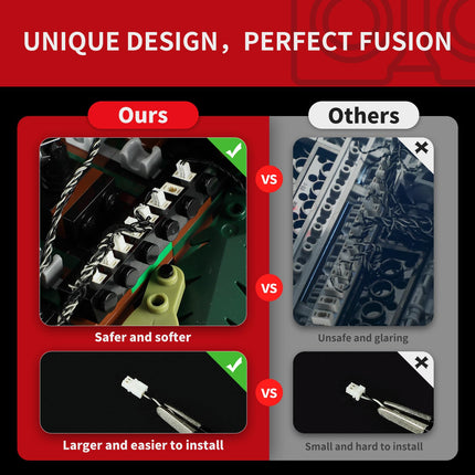 BRIKSMAX 2.0 valguskomplekt Lego pärjale - uuenduslik LED-valgustus, mis ühildub Lego ikoonidega 10340 - ei kuulu komplekti