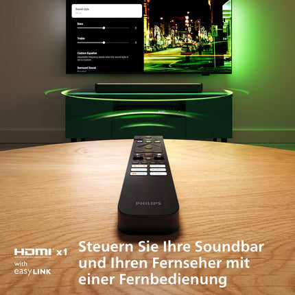Philips TAB5109 heliriba 2.0-2 kanaliga 120W, DTS Virtual X, Bluetooth 5.4, HDMI ARC, optiline ja USB-ühendus - tumehall
