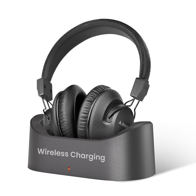 Avantree Audition 3 – Bluetooth 5.3 kõrvapealsed juhtmevabad kõrvaklapid juhtmevaba laadimisjaamaga, ühilduvad Samsungi nutiteleritega, aptX Adaptive, selge hääle režiim ja võimendatud helitugevus.