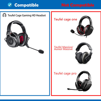 Teufel Cage'i vahetuskõrvapadjad, pehmendus ja peavõru, mis ühilduvad Teufel Cage Gaming HD kõrvaklappidega. Nahasõbralikust nahast ja mäluvahust kõrvapadjad.