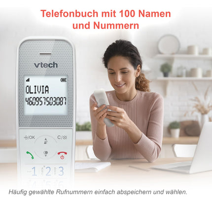 VTech XS1051 DECT telefon Juhtmeta 2 telefonitoruga, Juhtmeta telefon automaatvastajaga, helistaja blokeerimise, käed-vabad funktsiooni, helitugevuse võimendi, käed-vabad süsteemiga