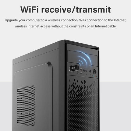 USB WLAN Stick for PC Bluetooth 5.3 Adapter AC 900Mbit/s WLAN Adapter WiFi 6 DualBand 5GHz/2.4GHz Bluetooth Dongle Bluetooth Stick Internet Stick Bluetooth Transmitter MU-MIMO Compatible with Win10/11