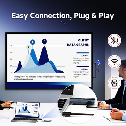 Svbony TransAir1 HDMI juhtmevaba saatja ja vastuvõtja, juhtmevaba intelligentse digitaalse ekraaniga, 9 5G kanalit, häireteta, 50–80 m ulatusega kaamera, teleri ja sülearvuti jaoks.