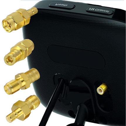 4 pieces car antenna adapter SMB female to SMA male with pin, DAB radio antenna adapter, RF adapter connector for car satellite radio antenna antenna cable pigtail