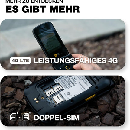 AGM M8 FLIP lepinguta klapiga telefon 4G, suurte nuppudega seenioride telefon, veekindel, SOS, kuuldeaparaatidega ühilduv, kiirvalimine, 104 dB kõlar, kahekordne SIM-kaart, 1500 mAh, must