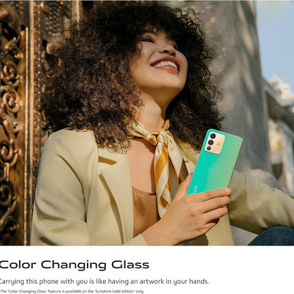 VIVO V23 5G smartphone, with 50 MP dual front camera, 12 GB RAM + 256 GB ROM, color-changing glass, dual-tone flash, 64 MP triple camera, black