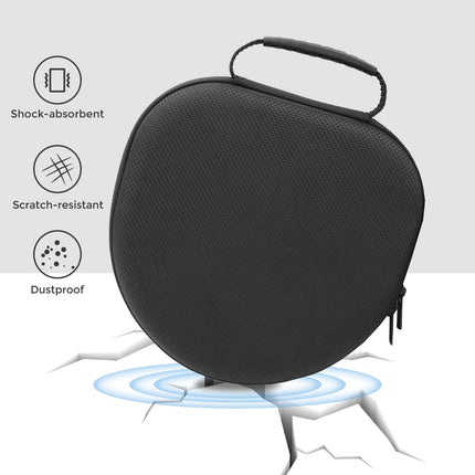 ProCase Headphone Case for AirPods Max 2020 with 2 Smart Silicone Covers, Travel Bag for Headphones Carrying Case Headset Cover Case for AirPods Max Headphones - Black