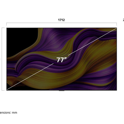 LG OLED77G57LW 77-tolline (195 cm) 4K OLED evo AI-teler (α11 Gen2 4K AI protsessor, webOS 25, 120 Hz (VRR kuni 165 Hz)) [mudeliaasta 2025]