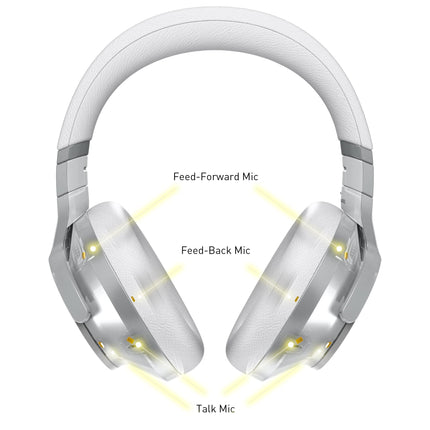 Technics EAH-A800E-S Bluetooth headphones, over-ear with noise cancelling and microphone, easy connection, foldable, silver