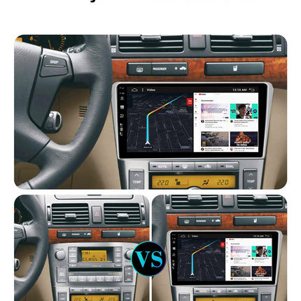 SXAUTO Android 14 IPS autoraadio Toyota Avensis'ele (2002-2008) - sisseehitatud CarPlay/Android Auto - TASUTA tahavaatekaamera - 2G+32G - roolil juhtimine DAB kiirkäivitusega WiFi DSP - 2 DIN 9-tolline