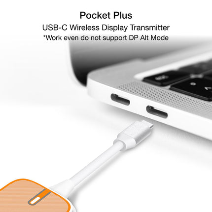 EZCast Pocket Plus – juhtmevaba kuvari vastuvõtja ja saatja | USB-C ja USB-A ühilduv | Miracasti ja AirPlay tugi | töötab ilma DP Alt režiimita | Ideaalne koosolekuteks, hariduseks ja muuks otstarbeks