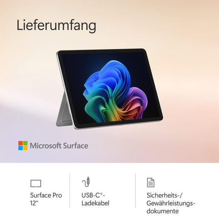 Microsoft Surface Pro | Copilot+ arvuti | 12-tolline LCD-puuteekraan | Snapdragon® X Plus | 16 GB RAM | 256 GB SSD | Uusim mudel, 1. väljaanne | Platinum