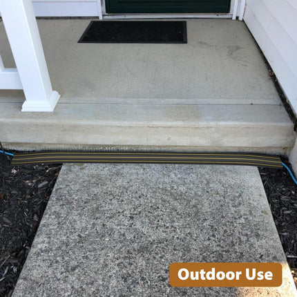 Floor Cable Cover, 1.5 Meter Outdoor Cable Protector, Cable Covers for Cables, Cable Cover for Wires, Floor Cable Tidy, 3 Cable Channels for Home, Offices, Retail,