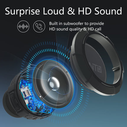 MANTO Bluetooth Speaker, IPX5 Waterproof, Portable Shower Speaker, 12h Battery, Stereo Sound, Mini Music Box with Micro SD Support for Outdoor &amp; Travel..y