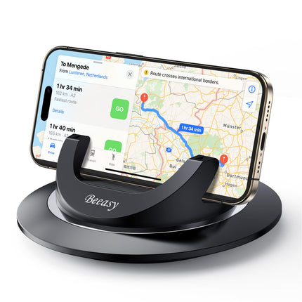 Beeasy Car Phone Holder, Car Dashboard Cell Phone Holder 360° Rotatable Car Mount Silicone Universal Car Phone Holder for Smartphone iPhone Samsung Xiaomi