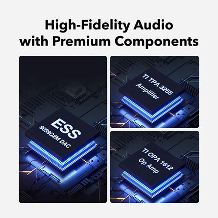 WiiM Vibelink Amp | 100W Power Amplifier with Premium ESS 9039Q2M DAC and TI TPA3255 | Compatible with WiiM Mini, Pro, Pro Plus, and Ultra | RCA, Coaxial, and Optical Inputs | Space Gray