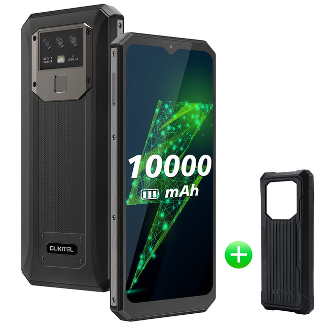 OUKITEL K15 Plus Outdoor Smartphone (2023) 10000mAh battery, 18W fast charge + reverse charge, 6.52 inch HD+ outdoor mobile phone Android 11, 4GB + 32GB rugged mobile phone, 13MP main camera Dual-SIM NFC/OTG
