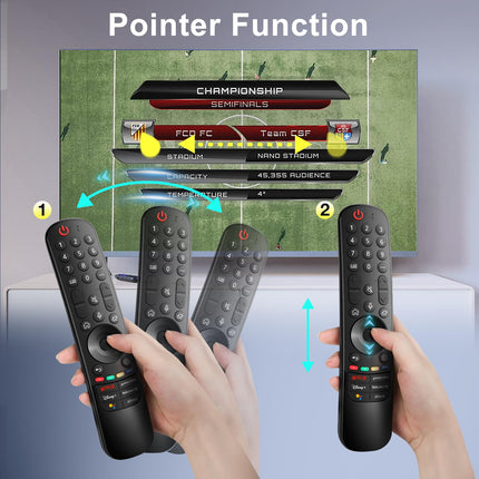 For LG Magic Remote Control TV, for Original TV Remote MR24GA MR23GA MR22GN MR21GA, for LG Smart TV Remote Control, with Voice Function Pointer Function