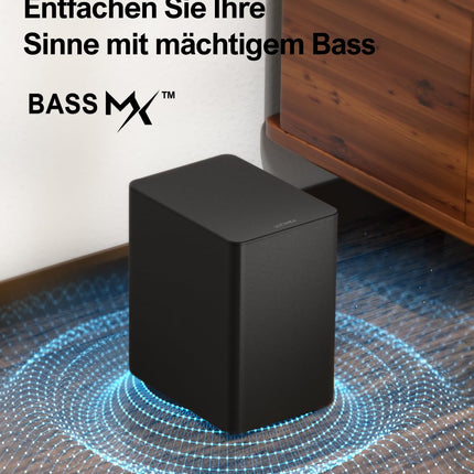 ULTIMEA 5.1 heliriba Dolby Atmosega, 3D ruumilise heli süsteem, heliriba teleritele subwooferiga, 2 tagumist kõlarit, Bluetooth 5.3 heliriba reguleeritava bassiga, Poseidon D60