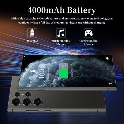FOXIONO lukustamata mobiiltelefon, 6,75" HD-ekraan, 4G RAM+64G ROM/TF 256GB, 4G LTE FDD TDD, 5MP+16MP kaamera, 4000mAh, 8 südamikku (must)