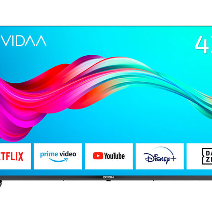 DYON Smart 43 VX - 43 inch (108 cm) Full HD Smart TV with HD Triple Tuner (DVB-C/-S2/-T2), App Store, Prime Video, Netflix, YouTube, DAZN, Disney+ and Hotel Mode