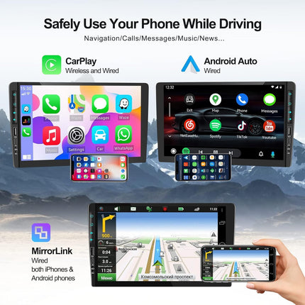 SIXWIN 2+64G Android 13 autoraadio Suzuki Splash Ritz 2004-2014 jaoks koos Carplay/Android Auto/Mirrorlinkiga, 9-tolline mahtuvuslik puuteekraan, toetab WiFi/GPS/FM/Bluetooth/SWC + AHD tahavaatekaamera + MIC-P2