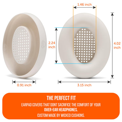 WC SweatZ XM3 – Patented sweat-proof ear pads for Sony WH1000XM3 by WC | Silicone ear pads for Sony WH-1000XM3 headphones | Sweat-proof and easily washable | Beige