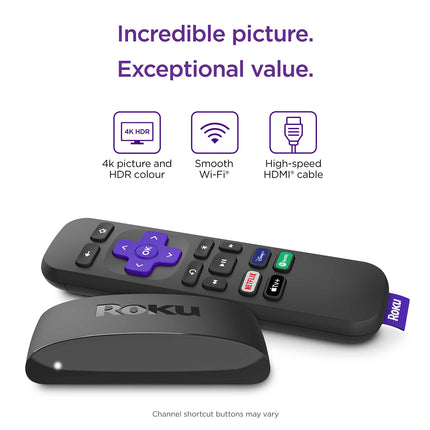 Roku Express 4K | HD/4K/HDR voogedastusmeediapleier | Töötab ainult Saksamaal