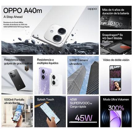 Oppo A40m, kahekordne, 256GB 8GB RAM, sädelev must