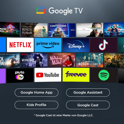 TCL 75V6C 75-tolline Direct LED-teler, 4K HDR-teler, nutiteler Google TV-ga (Dolby Audio, liikumise selgus, ühildub Google Assistant ja Alexaga)