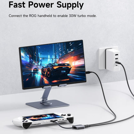 Hagibis AR-prillide adapter 8K @ 60Hz 4K kuni 144Hz USB-C prillid ja laadimismuundur, toiteplokk ja 100W PD komplekt XREAL, Viture, Rokid, Steam Decki ja ROG Ally jaoks