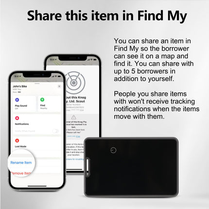 LOSHALLi rahakotiotsingu kaart, Bluetooth-jälgija, rahakoti ja pagasi esemete leidja, ühildub Apple'i rakendusega Find My