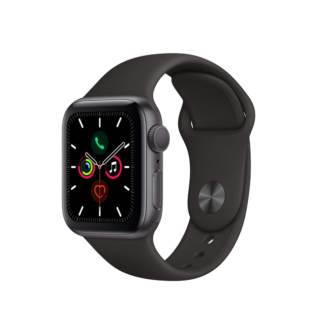 Apple Watch Series 5 40 mm (GPS) - Space Gray Aluminum Case with Black Sport Band (Refurbished)