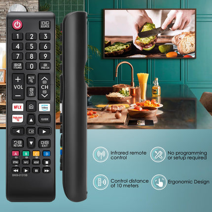 Replacement Remote Control for Samsung Smart TV - (2 Pack) Compatible with Almost All Samsung TVs LCD LED HDTV UHD OLED 3D 4K Series