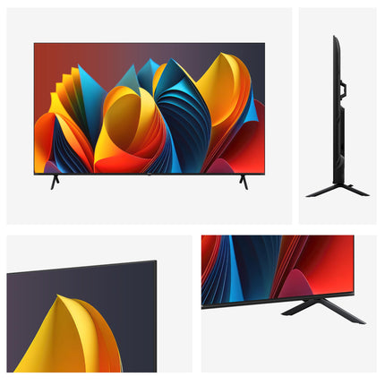 Hisense 85E7NQ 215 cm (85-inch) TV, 4K UHD, QLED, HDR10, HDR10+ decoding, HLG, Dolby Vision Atmos, 60 Hz panel, Bluetooth, Alexa built-in, VIDAA Voice, Black [2024]