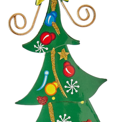 Small Foot Metal Pendant Christmas Tree, Christmas Decoration, Set of 4, 5147, Metal, Multi-Coloured, 1, 4