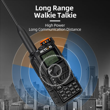 Retevis RA79 kahesuunaline raadiosaatja, mitme sagedusribaga amatöörraadio, 2m/70cm/AM, VFO/CPS/Chirp, sageduse koopia, 1400 mAh akuga amatöörraadio jahipidamiseks, reisimiseks, matkamiseks (1 pakk)