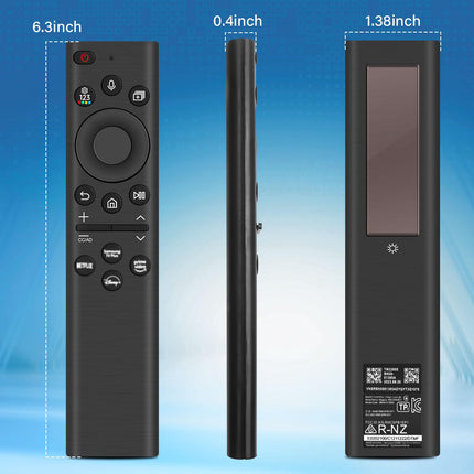 Replacement Remote Control for Samsung, BN59-01385A Solar Charging Voice Remote Control for Samsung Smart TV, Universal for Sam-sung TVs-Remote Controls Compatible with Sam-sung 2021-2023 Neo LED Smart 4K HD TV