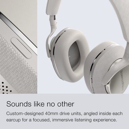 Bowers &amp; Wilkins PX7 S2 juhtmevabad kõrvaklapid Bluetoothi ​​ja mürasummutusega, hallid