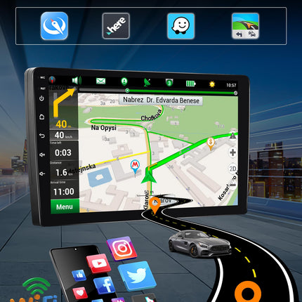 6+128G 8-core CAMECHO Car Radio for Suzuki Swift 2011-2017 with Rear View Camera, 9 inch Android 13 Wireless Carplay Bluetooth Radio with Android Auto WiFi GPS FM/RDS DSP Mirror Link with HD Touchscreen