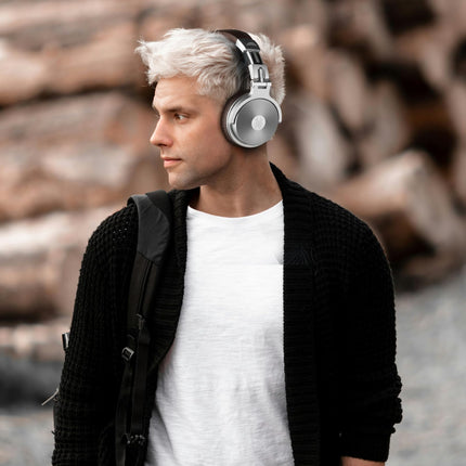 OneOdio Bluetooth-kõrvaklapid kõrva otsa [kuni 110 tundi ja BT 5.2] Juhtmevabad Bluetooth-kõrvaklapid 50 mm draiveritega, HiFi stereo kokkupandavad juhtmevabad kõrvaklapid mikrofoniga sülearvuti/mobiiltelefoni/arvuti jaoks - hõbepruunid