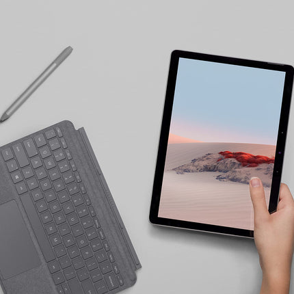 2020. aasta Microsoft Surface Go 2 Intel Core m3-8100Y protsessoriga (10,5-tolline, 4 GB muutmälu, 64 GB SSD) Platinum (renoveeritud)