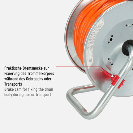 Brennenstuhl Garant S V2 IP44 cable reel (25m cable in orange, Made in Germany, IP44) and Brennenstuhl Safe-Box Big IP44 (protective box for extension cables)