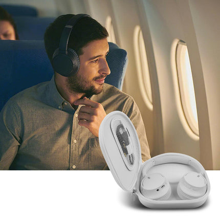 PAIYULE ümbris Sony WH-CH720N WH-CH520 WH-1000XM4 juhtmevabadele Bluetooth-müra summutavatele kõrvaklappidele, kandekott, korraldaja, reisikoti tasku USB-kaabli jaoks (ainult karp) (valge)