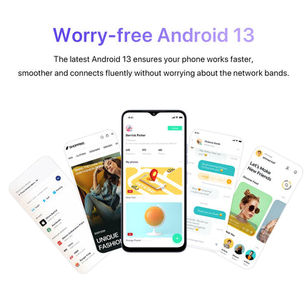 UMIDIGI G5A lukustamata mobiiltelefon, SIM-kaardita mobiiltelefonid 8 GB (4 GB + 4 GB) + 64 GB (kuni 1 TB), neljatuumaline 6,52-tolline HD+ nutitelefon lukustamata, 13 MP + 5 MP kaamera 5000 mAh aku sõrmejälje/näotuvastuse/GPS-iga (lilla)
