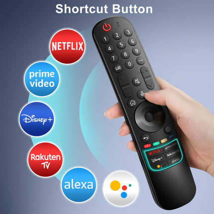 For LG Magic Remote Control TV, for Original TV Remote MR24GA MR23GA MR22GN MR21GA, for LG Smart TV Remote Control, with Voice Function Pointer Function