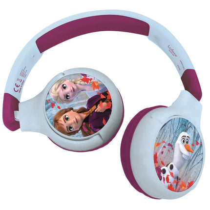Lexibook - Disney Frozen - 2-ühes Bluetooth ja Bedrade lastetelefon, stereo, juhtmevaba, helikindel, kaasaskantav, reguleeritav, beebi, sinine/paar, HPBT010FZ